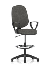 Eclipse Plus I Charcoal Chair With Loop Arms With Hi Rise Kit KC0244 DD