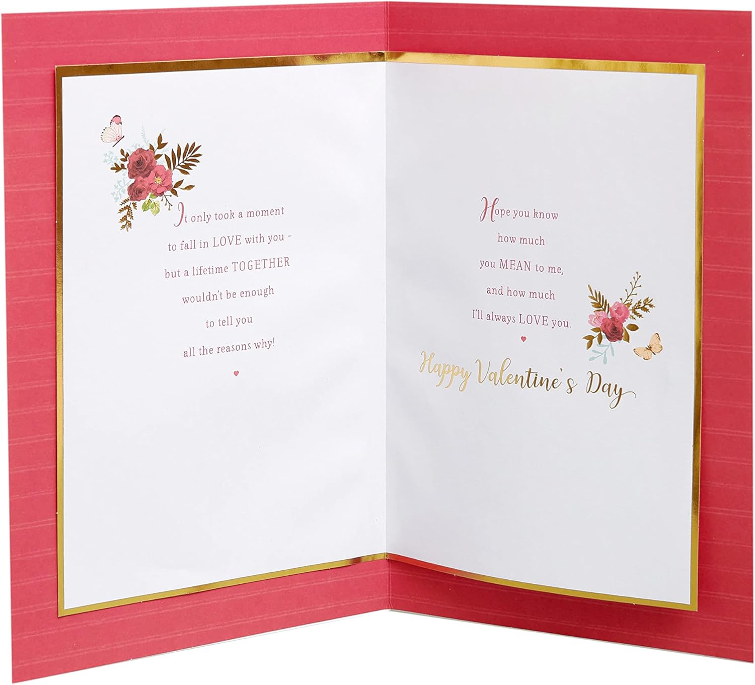 Floral Heart Design for The One I Love Valentine's Day Card