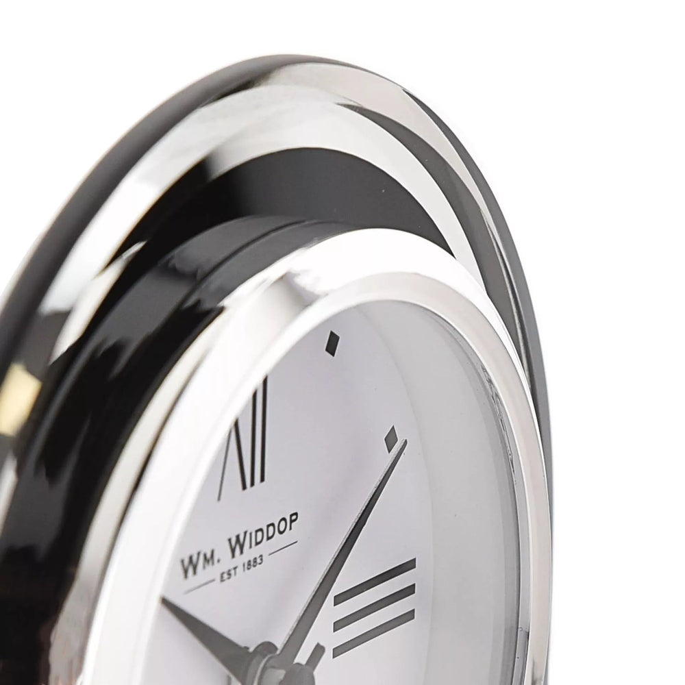 Black & Clear Arched Mantel Clock