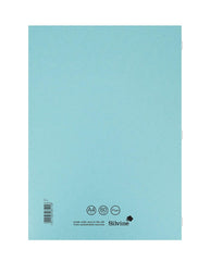 Silvine EX114 - A4 Exercise Book Plain Blue