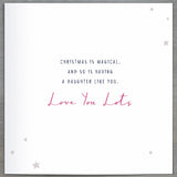 Daughter Deer in Bell Jar Pink Christmas Card