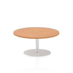 Dynamic Italia 1000mm Poseur Round Table Oak Top 475mm High Leg ITL0140 DD