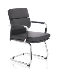 Advocate Visitor Chair Black Soft Bonded Leather With Arms BR000206 DD