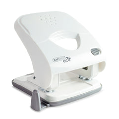 Rapesco Eco X5-40ps Less Effort 2 Hole Punch Plastic Soft White - 1526