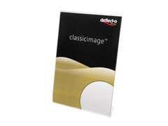 Deflecto Slanted Sign Holder A5 Portrait Clear 47501