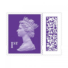 Queen Elizabeth II Barcoded Definitive Stamps - 4 x 1st Class Royal Mail Pack