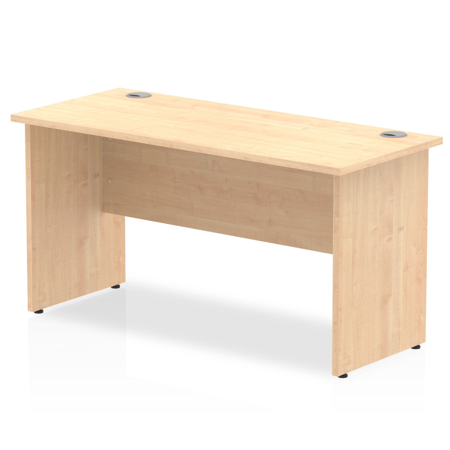 Impulse 1400 x 600mm Straight Desk Maple Top Panel End Leg MI002473 DD