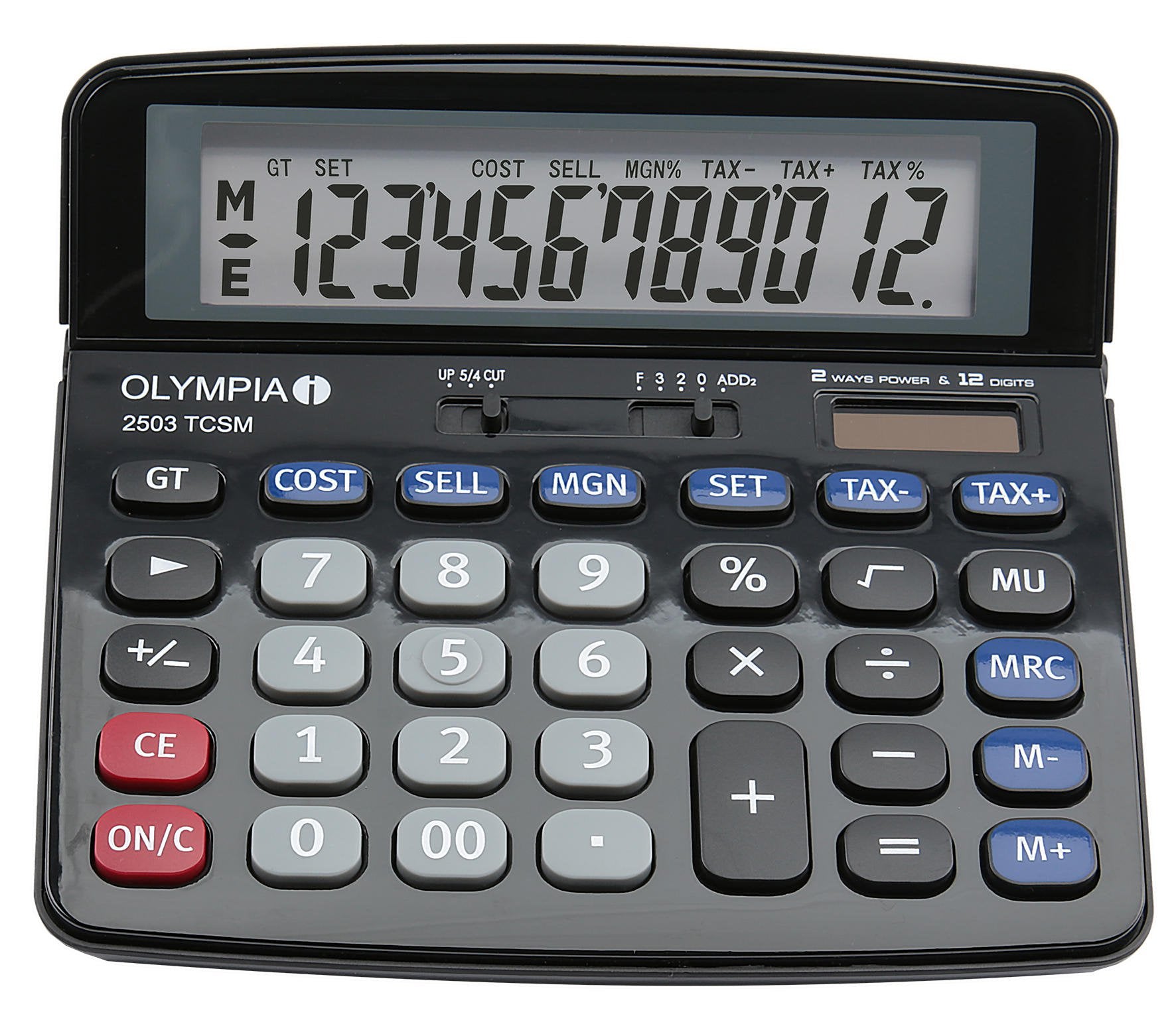 Olympia 2503 12 Digit Desk Calculator Black 40183