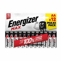 Energizer Max AA Alkaline Batteries (Pack 12) - E300836200