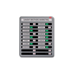 Nobo In/Out Board 10 Names Grey 358x256mm 35538092 DD