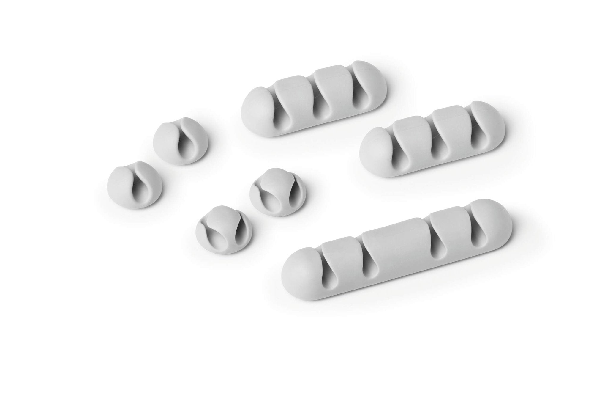 Durable CAVOLINE Clip Grey (Pack 7) - 504110