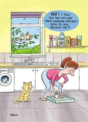 Paper House 'The Cat Is Their Supreme Master' Cartoon Sketch