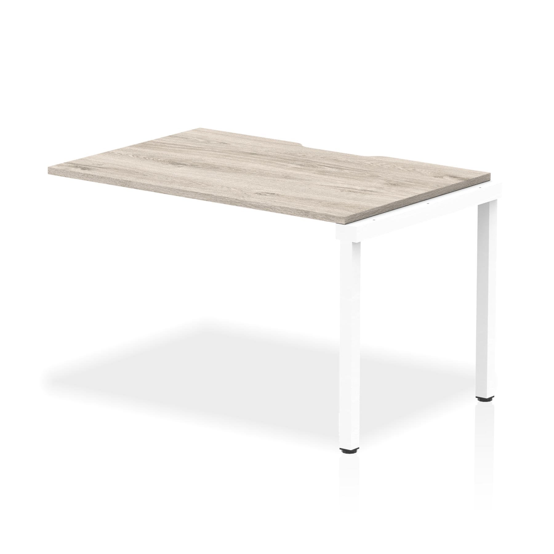 Dynamic Evolve Plus 1200mm Single Row Extension Kit Grey Oak Top White Frame BE784 DD