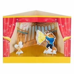 Beauty and the Beast Birthday Card "Pop Up Stage" Large Card