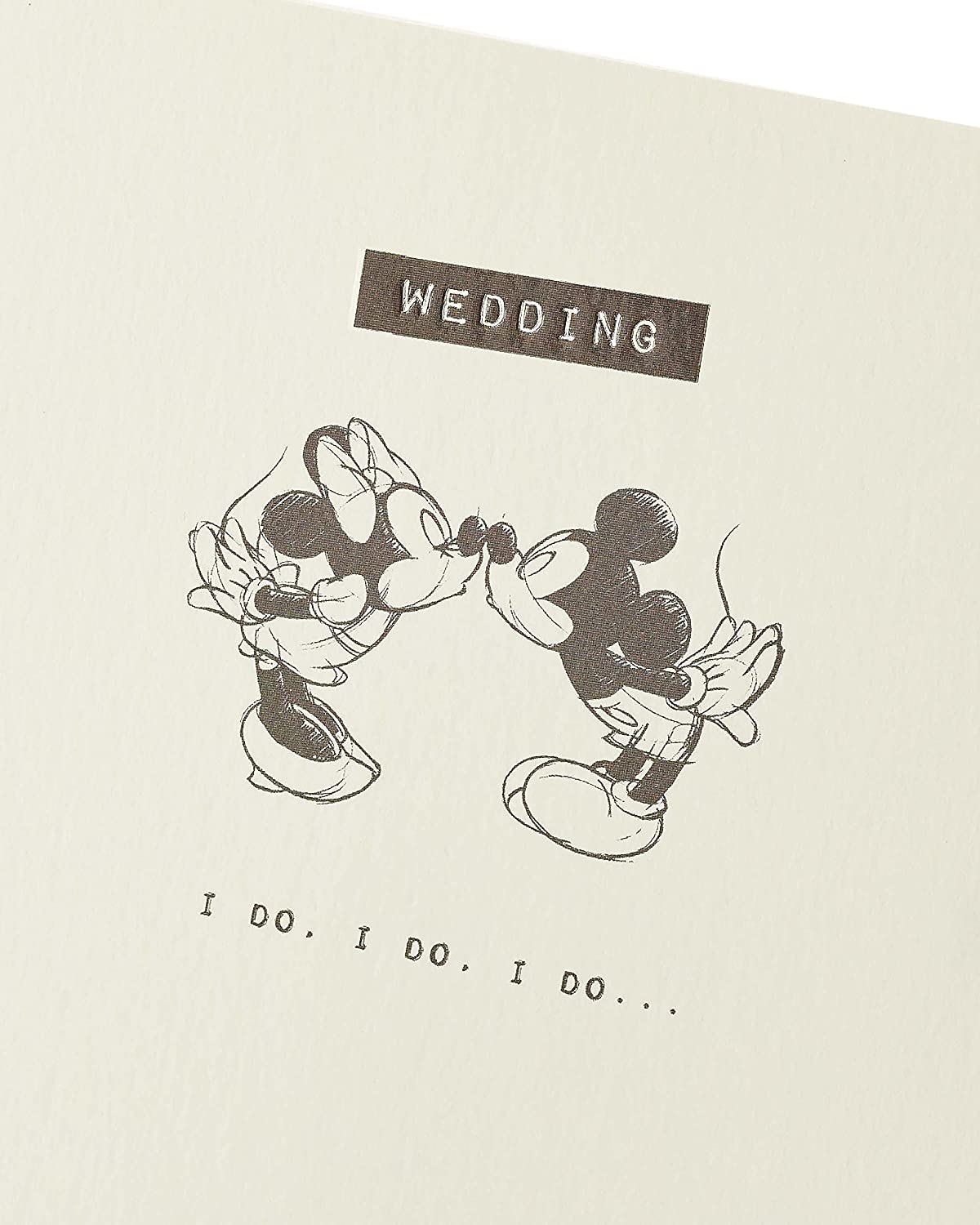 Disney Mickey & Minnie Mouse Congratulations Wedding Card
