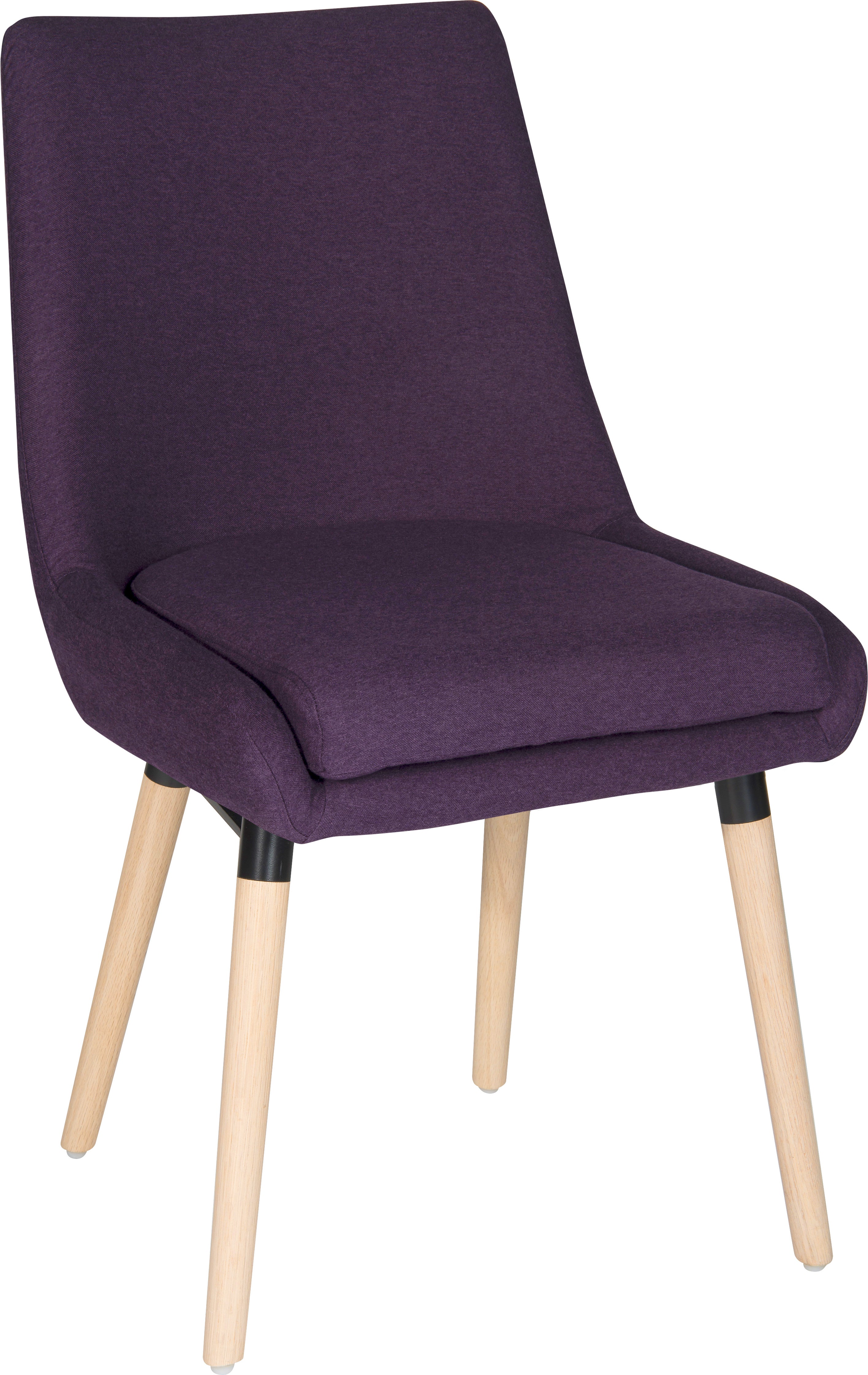 Contemporary Welcome Upholstered Reception Chair Plum (Pack 2) - 6946PLU DD