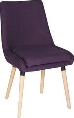 Contemporary Welcome Upholstered Reception Chair Plum (Pack 2) - 6946PLU DD