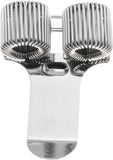 Double Hole Metal Pen Holder With Pocket Clip
