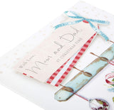 Mum and Dad Christmas Greeting Card with Heartfelt Festive Wishes and Warm Seasonal Design