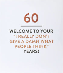 Funny 60th Birthday Card