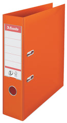 Esselte Lever Arch File No1 Polypropylene A4 75mm Orange (Pack 10) - 811340