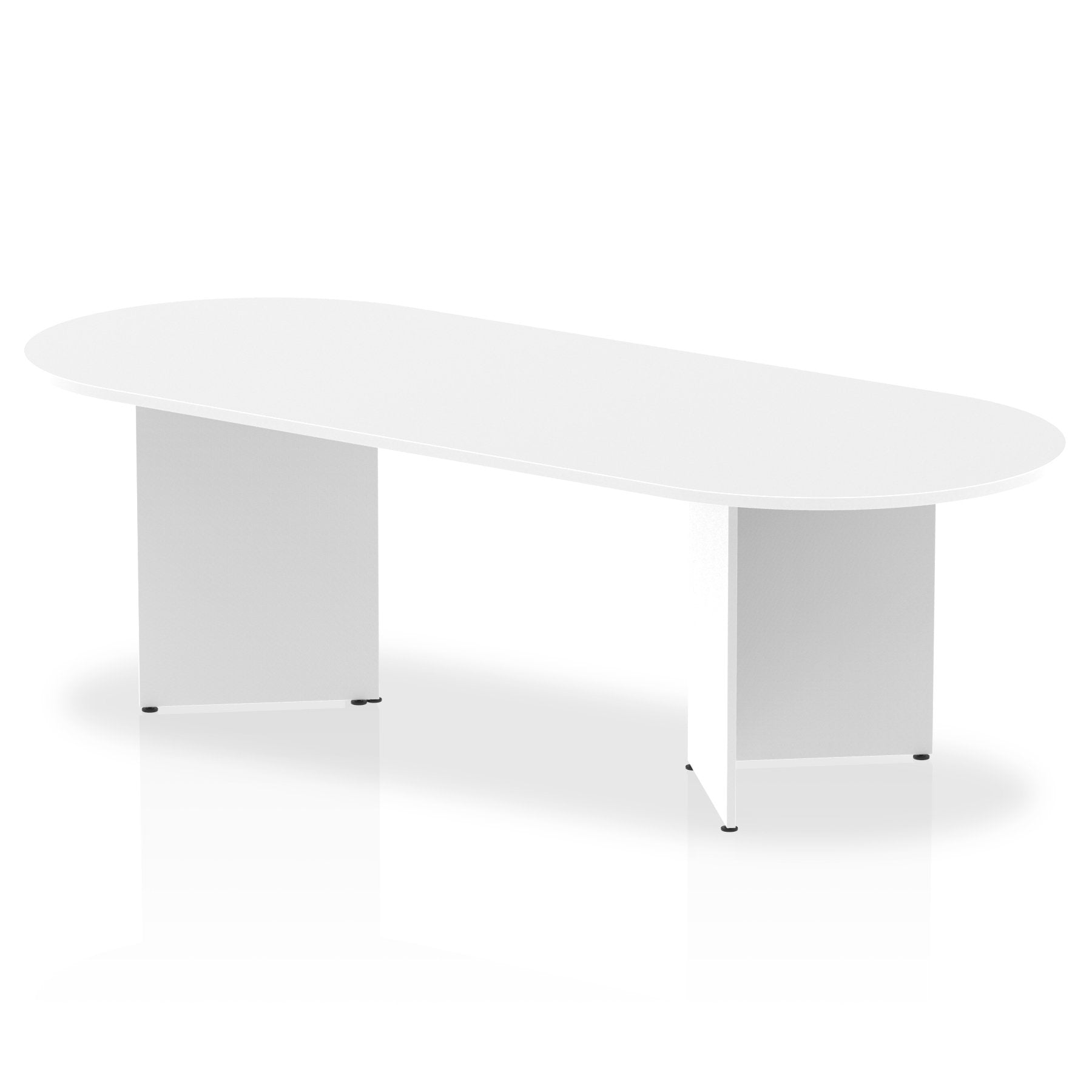 Dynamic Impulse W2400 x D1000 x H730mm Boardroom Table Panel Arrowhead Leg White Finish - I003413 DD