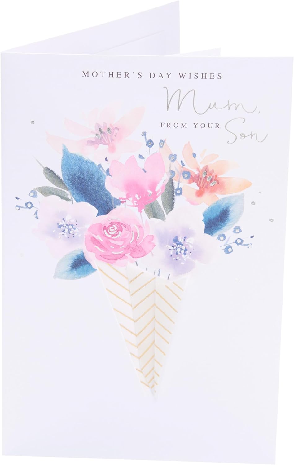 UK Greetings Mother's Day Card for Mum from your Son - Floral Bouquet Design