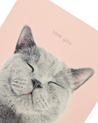 Cat Smiling Valentine’s Day Card For Her