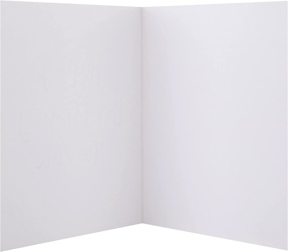 Embossed Text Design Birthday Card