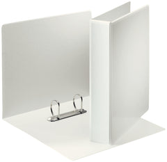 Esselte Essentials Presentation Ring Binder Polypropylene 2 D-Ring A4 40mm Rings White (Pack 10) 49739 DD