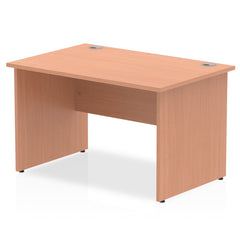 Impulse 1200 x 800mm Straight Desk Beech Top Panel End Leg I000371 DD
