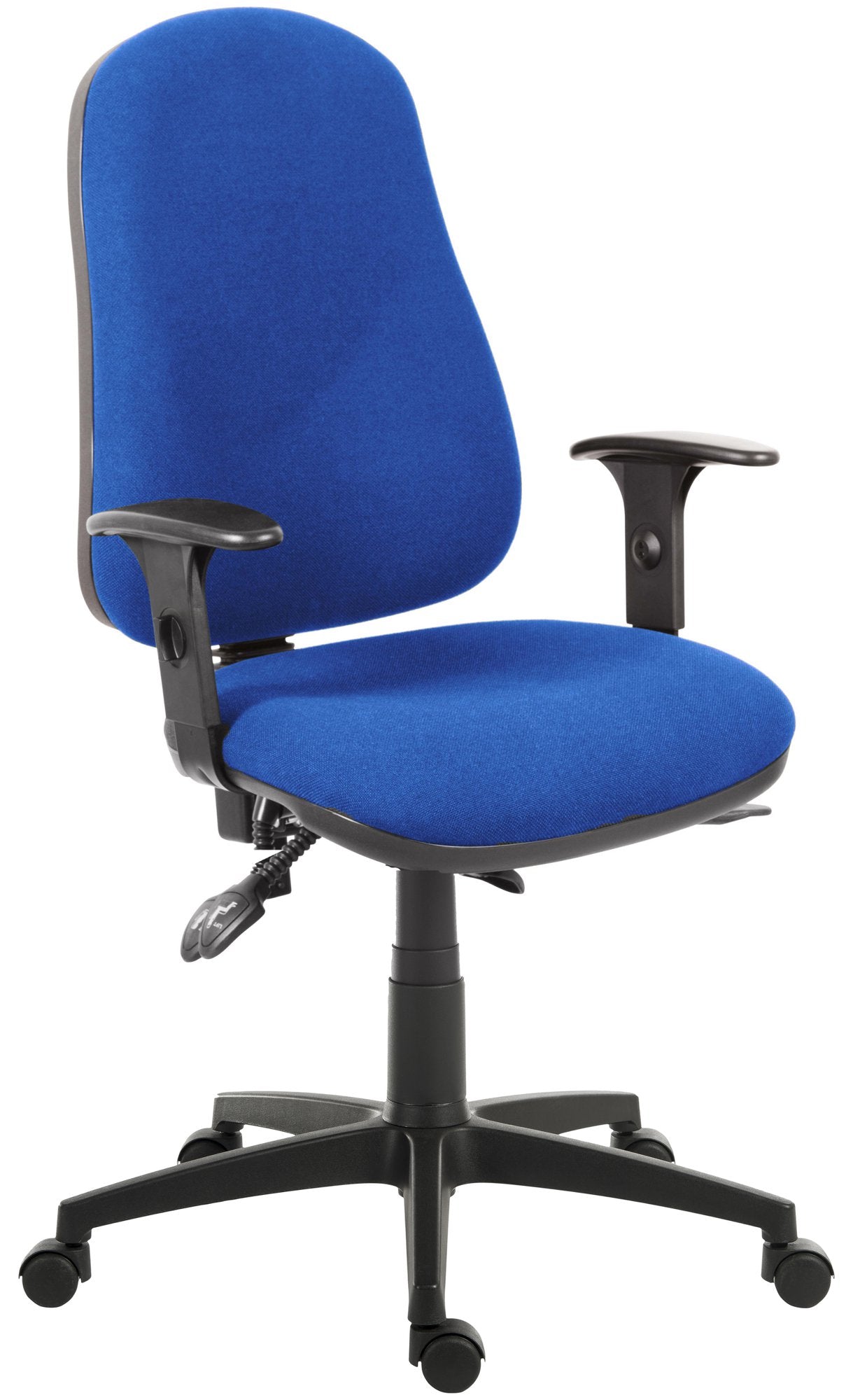Ergo Comfort High Back Fabric Ergonomic Operator Office Chair with Arms Blue - 9500BLU/0270 DD