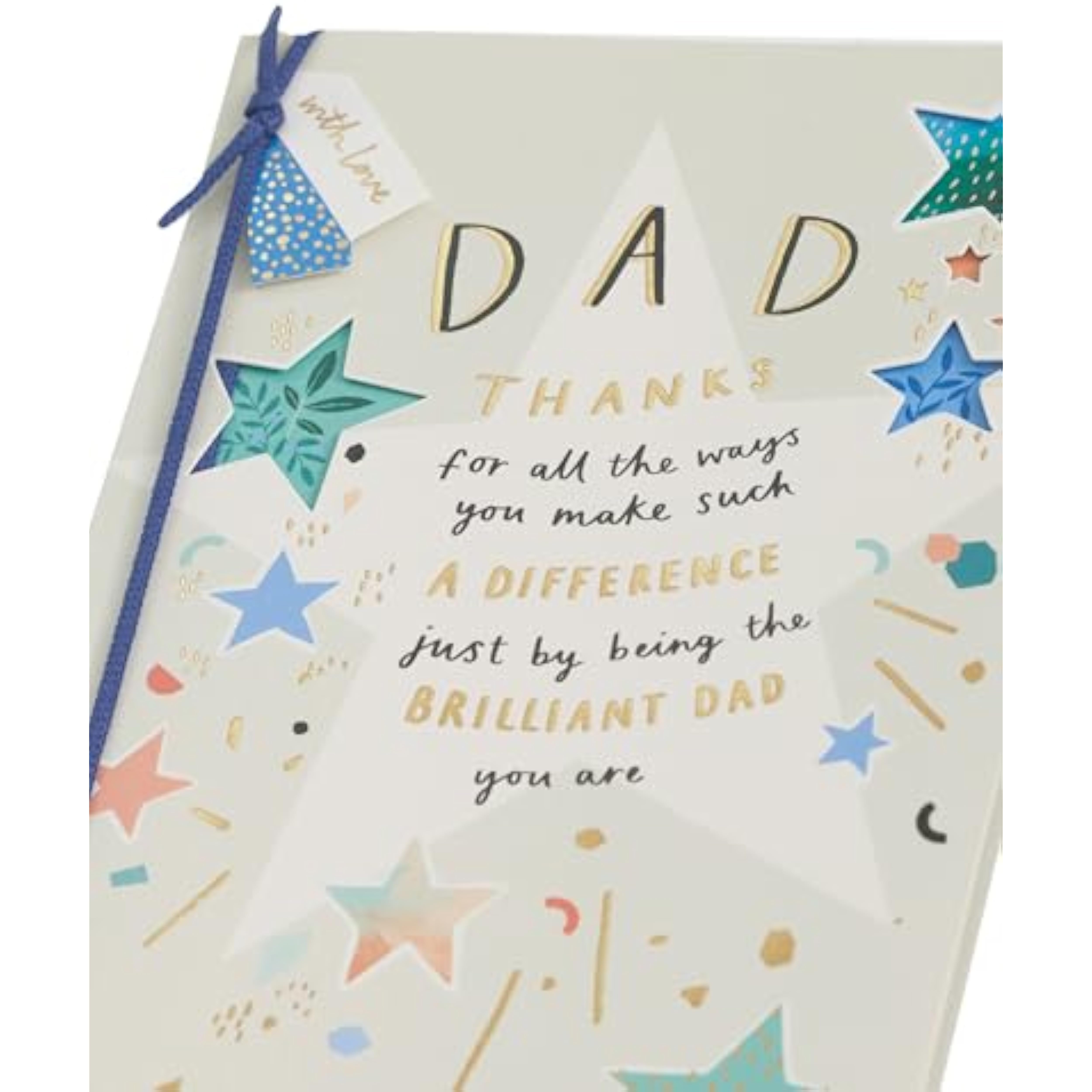 Multiple Stars Design Dad Birthday Card