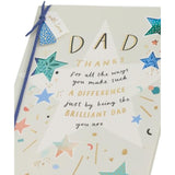 Multiple Stars Design Dad Birthday Card