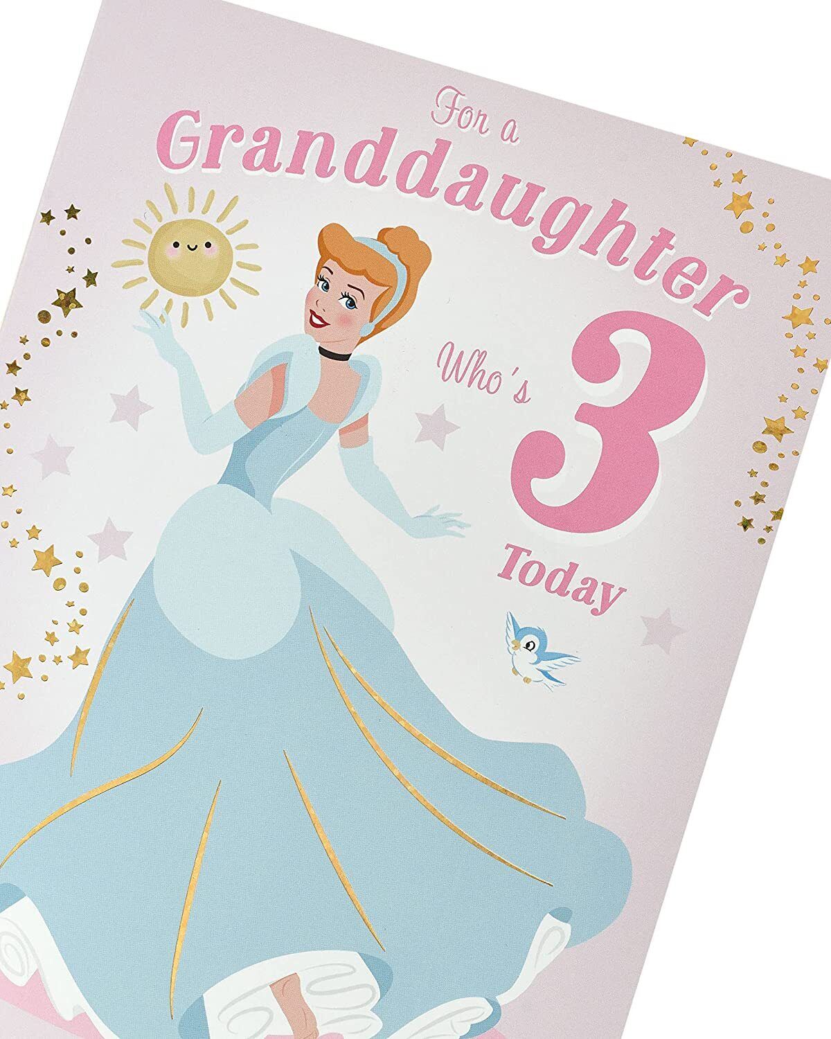 Disney Princess Cinderella 3rd Birthday Card