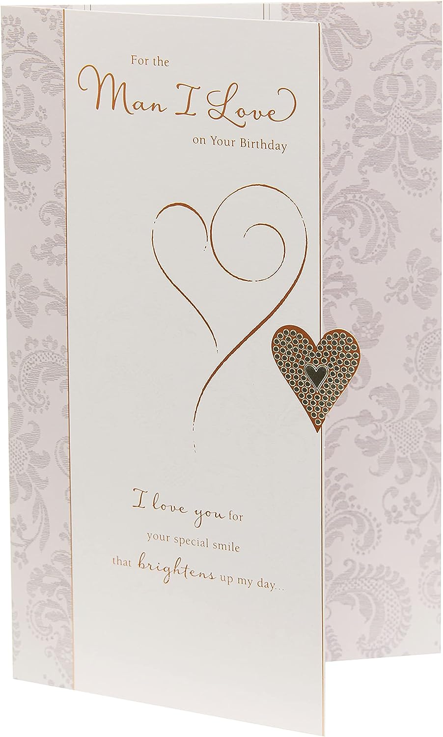 Man I Love Lovely Verse Birthday Card