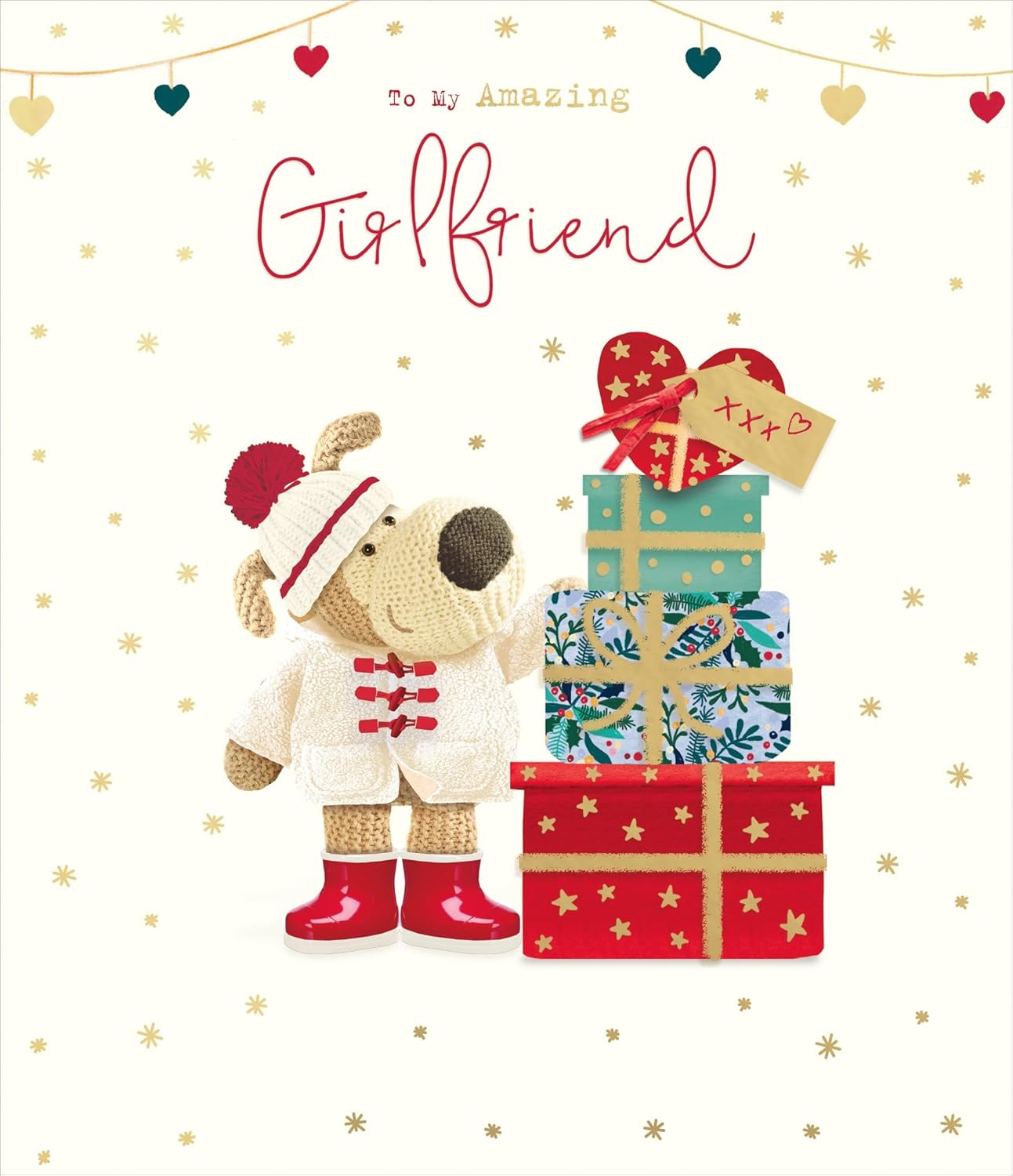 Boofle to My Amazing Girlfriend Adorable Cute Christmas Greeting Card