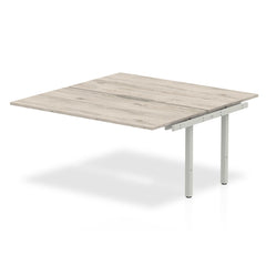 Dynamic Evolve Plus 1600mm B2B Extension Kit Grey Oak Top Silver Frame BE781 DD