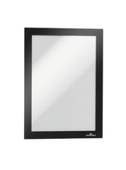 Durable DURAFRAME Self-Adhesive Sign & Document Holder with Magnetic Frame A5 Black - 489801
