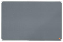 Nobo Premium Plus Grey Felt Noticeboard Aluminium Frame 900x600mm 1915195