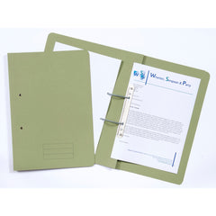 Exacompta Transfer File Manilla Foolscap Green 285gsm (Pack 25) TFM-GRNZ
