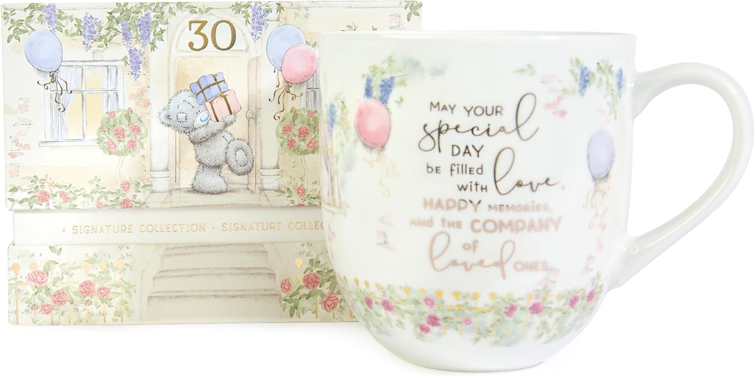 Tatty Teddy Luxury Bone China Mug in Satin-Lined Box 30th Birthday Gift Signature Collection