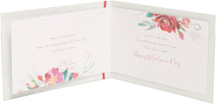 UK Greetings Valentine's Day Card For Wife - Pink Floral Design