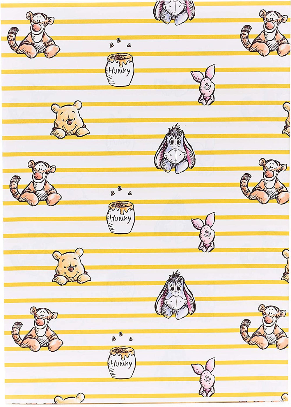 Disney Winnie The Pooh Gift Wrapping Paper 2 Sheets & 2 Tags