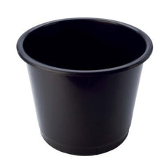 Deflecto Steritouch Waste Bin Plastic Round 14 Litre Black - CP025STBLK
