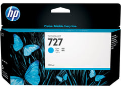 HP 727 Cyan Standard Capacity Ink Cartridge 130ml - B3P19A