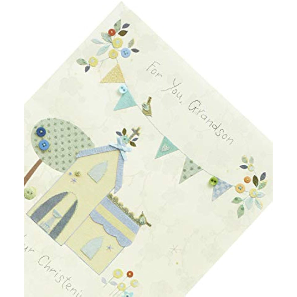 For Grandson On Your Christening Day Card