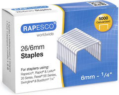 Rapesco Germ-Savvy® Antibacterial: Marlin Stapler & R4 Staple Remover & 26/6 mm Staples B/5000 - Bundle - Black