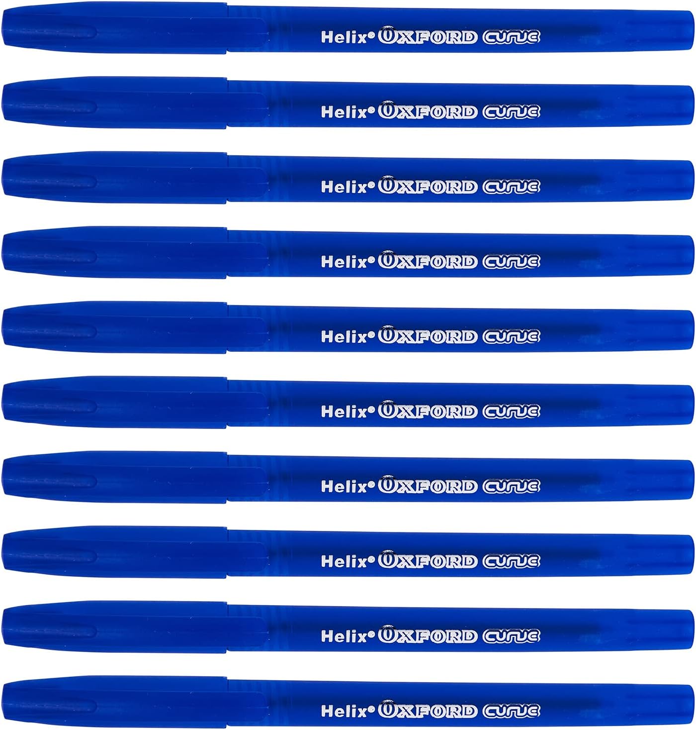WRITING CURVE PENS X10 BLUE
