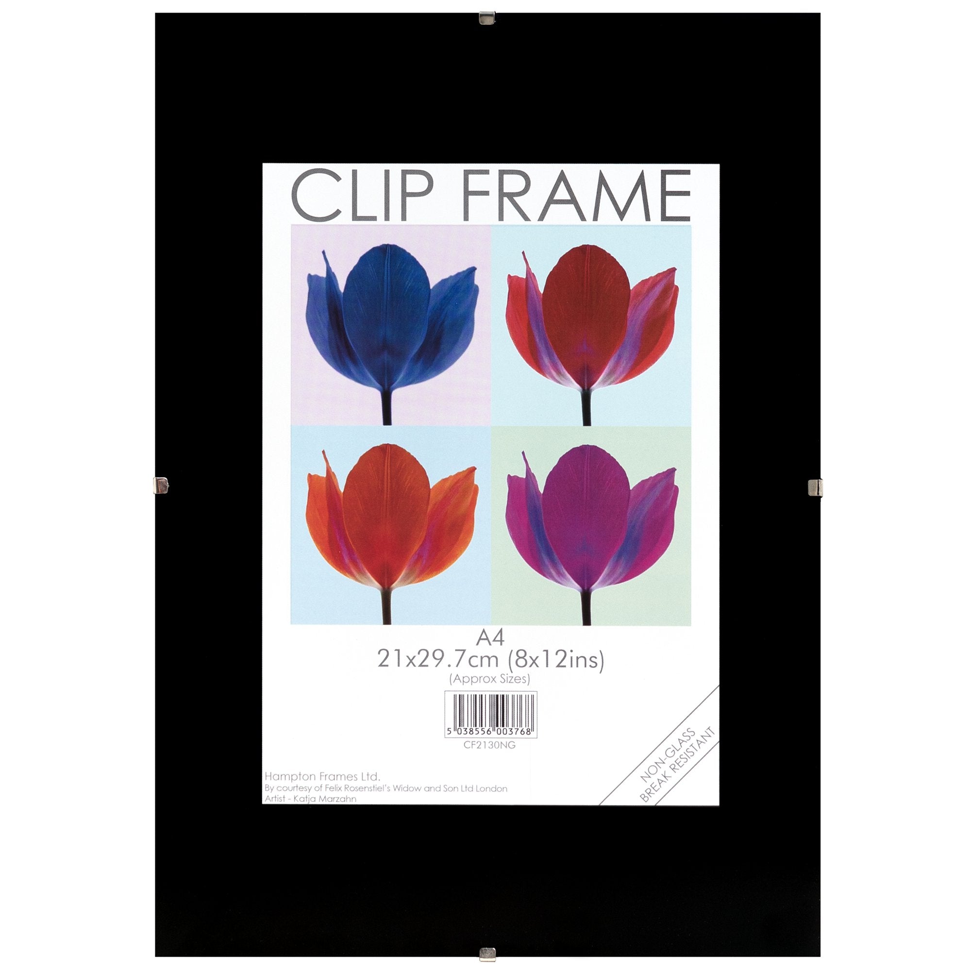 Photo Album Co Certificate/Photo Frameless A4 Clip Frame Acrylic Non-Glass Sheet Front - CF2130-NG